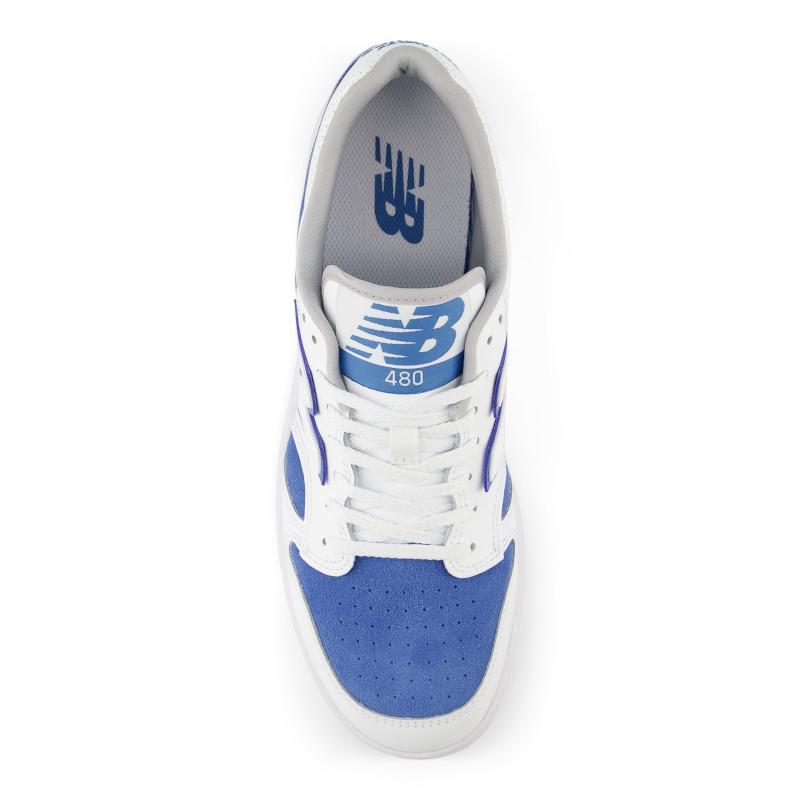 New Balance 480 blanco con azul rey