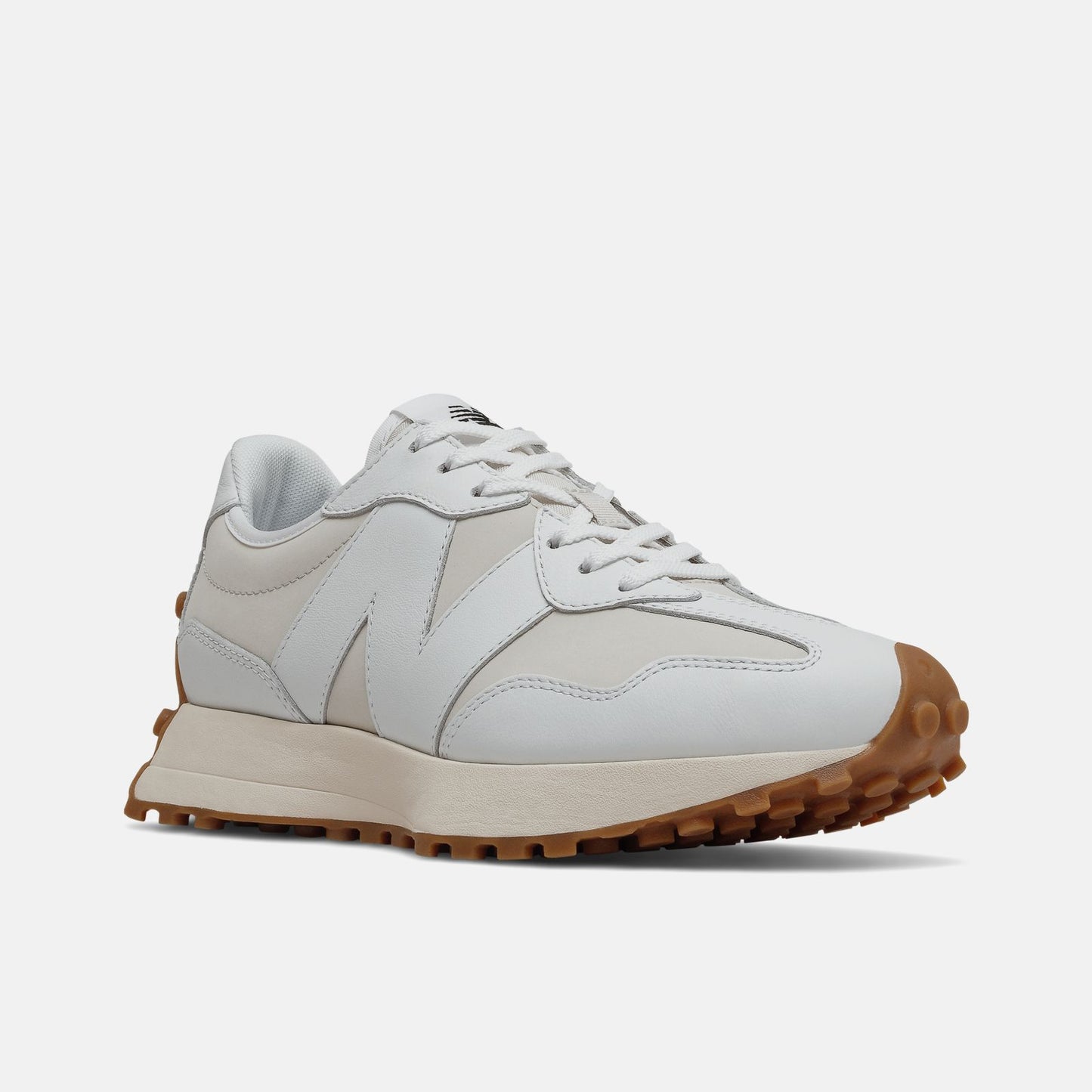 New Balance 327 Cuero Blanco