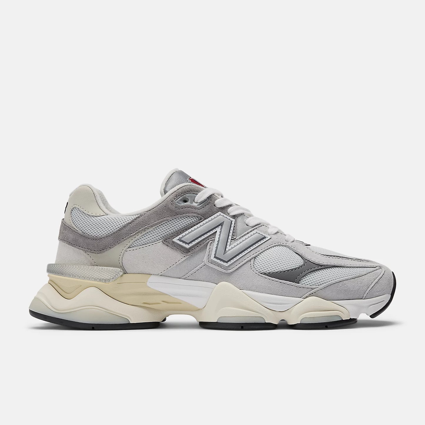 New Balance 9060 Blanco, Gris y Rojo
