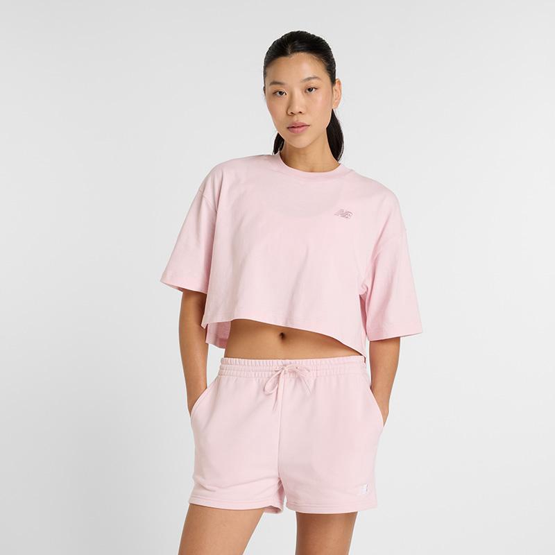 Logo Oversized Jersey T-Shirt Pink