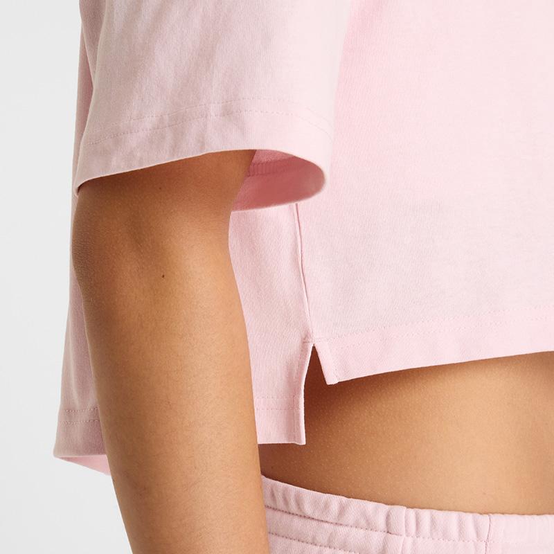 Logo Oversized Jersey T-Shirt Pink