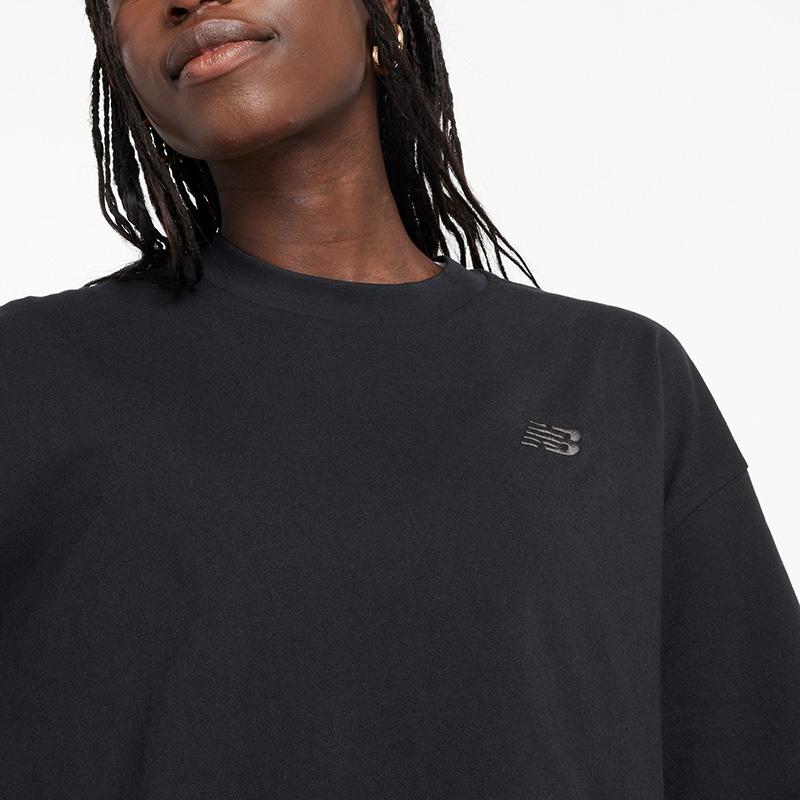Logo Oversized Jersey T-Shirt Black