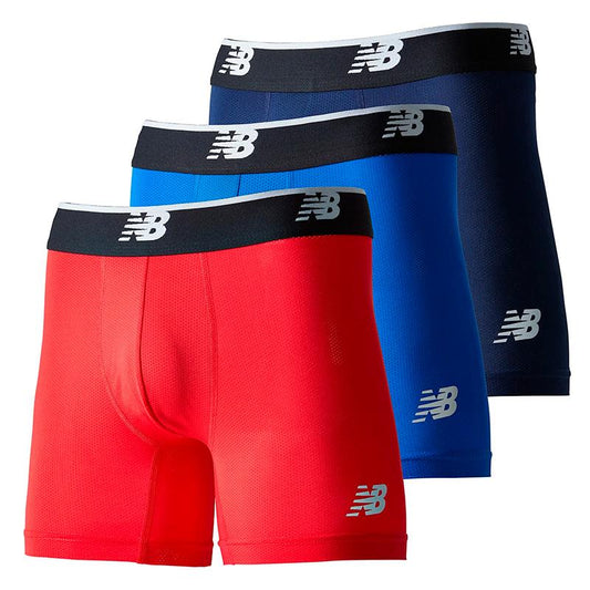 Mens Mesh 5 Inch Boxer Brief No Fly 3 Pack