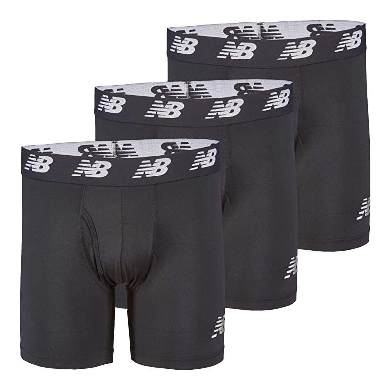 Mens Premium 6 Inch Boxer Brief with Fly 3 Pack