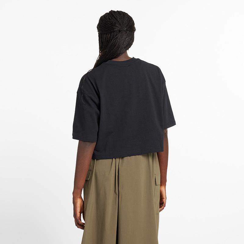 Logo Oversized Jersey T-Shirt Black