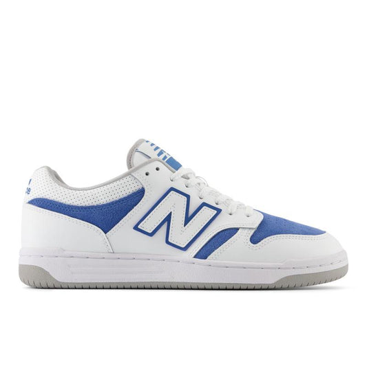 New Balance 480 blanco con azul rey