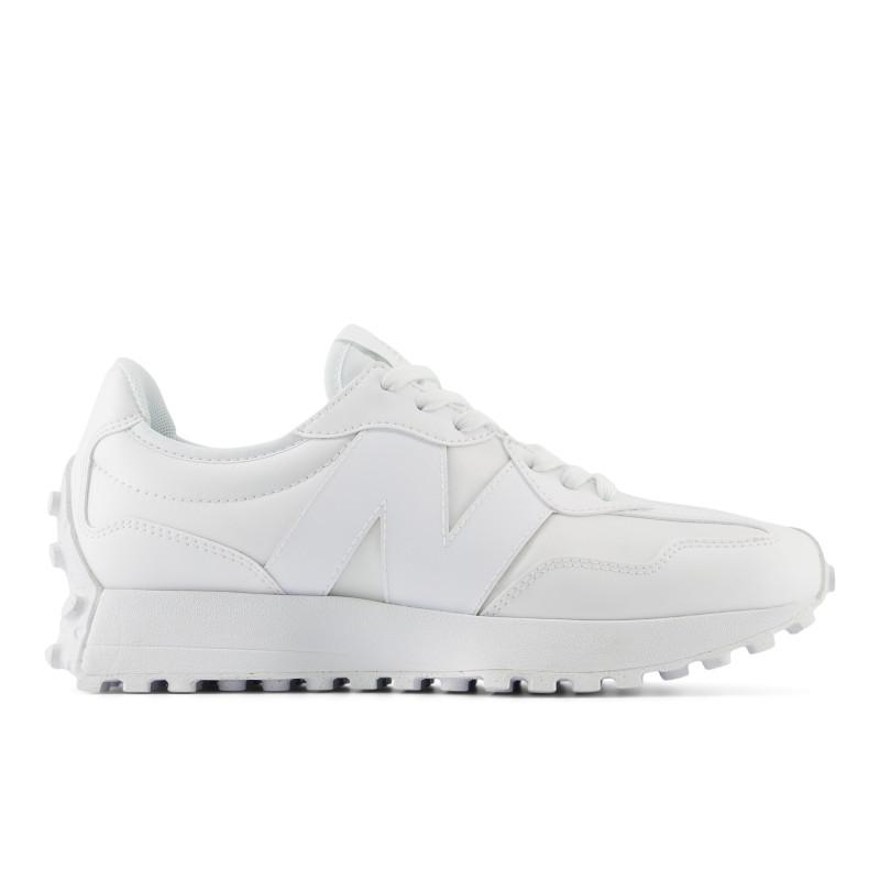New Balance 327 total white de cuero