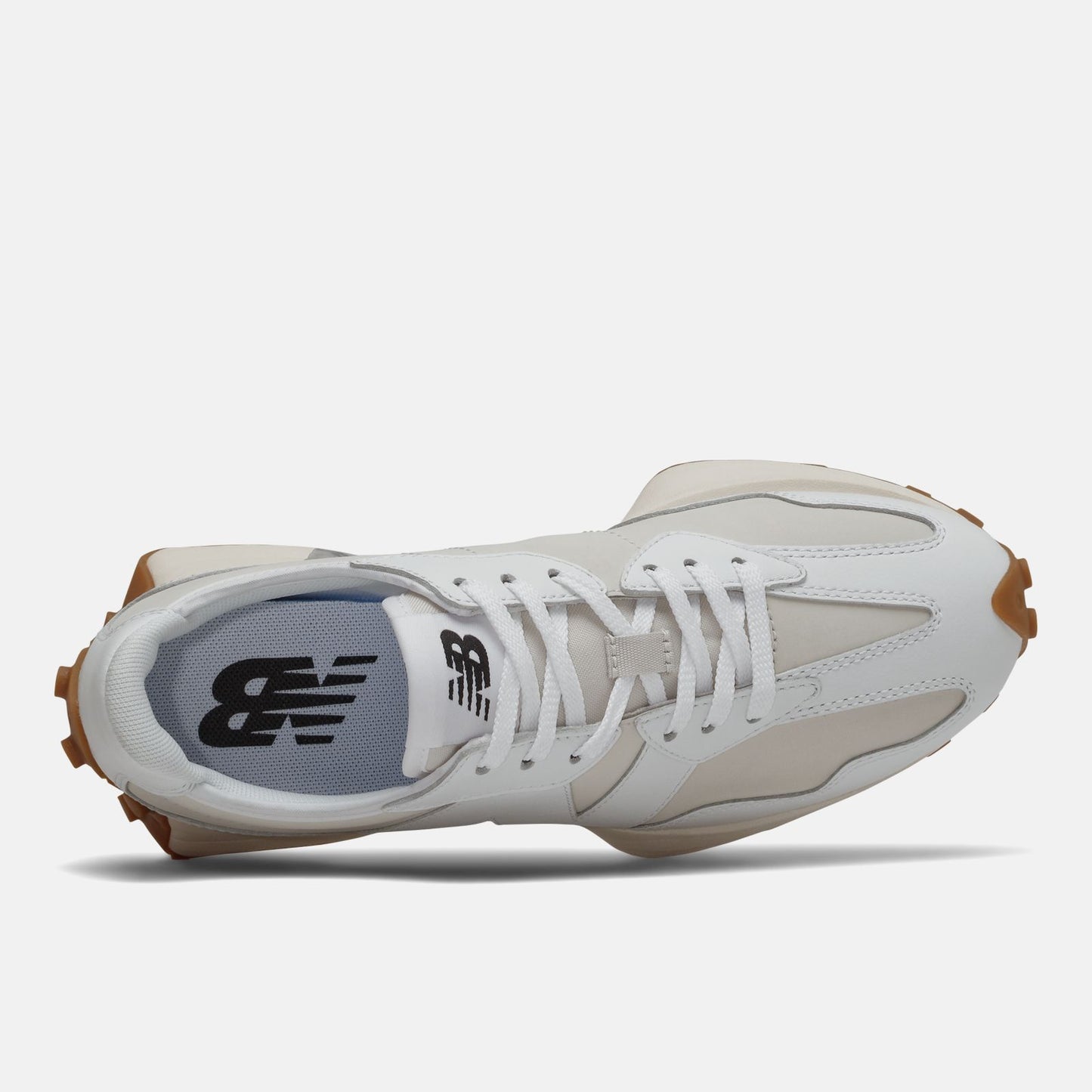 New Balance 327 Cuero Blanco
