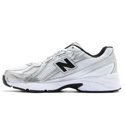 New Balance 740 Blanco, Negro y Plateado
