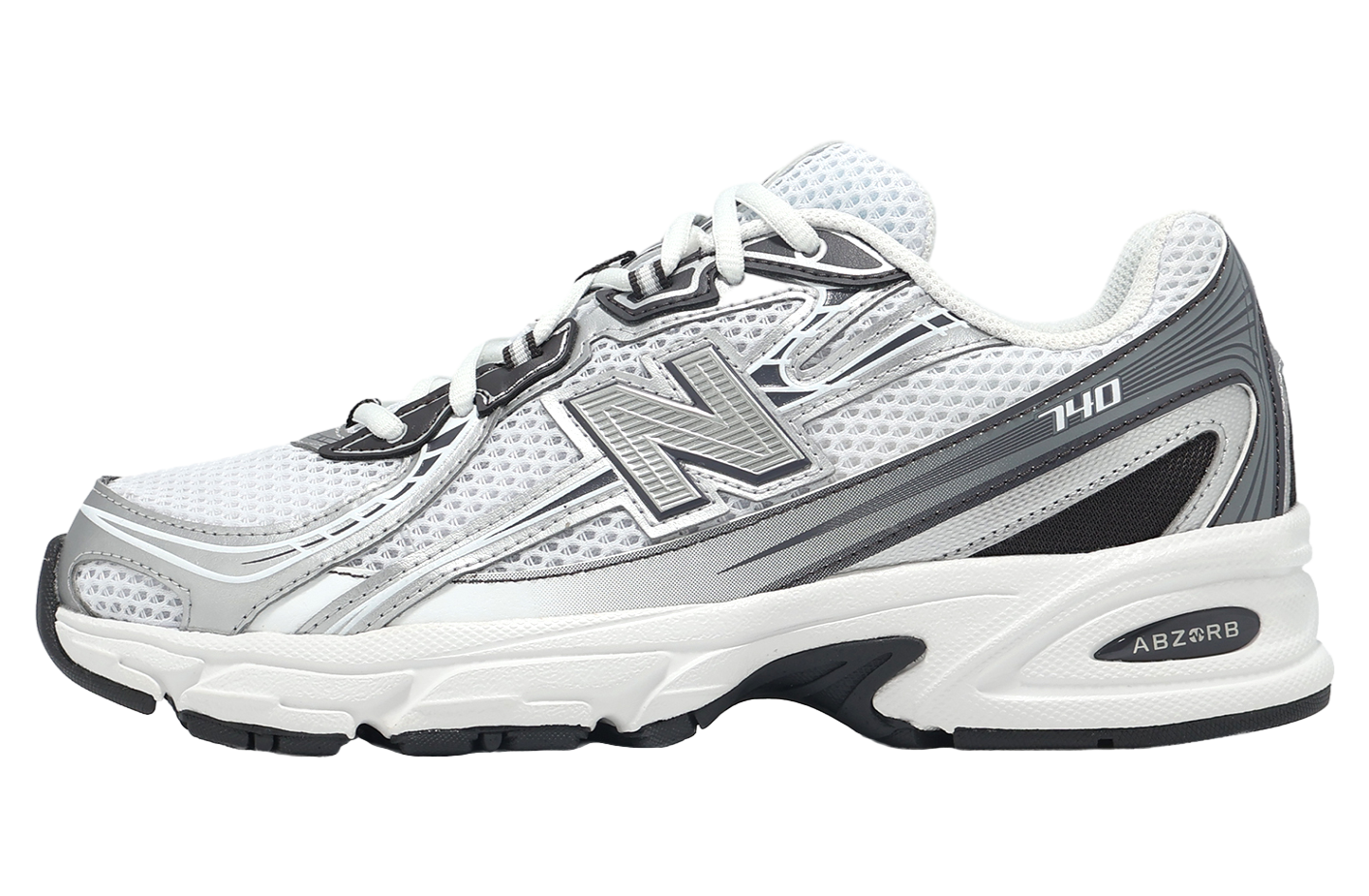 New Balance 740 Blanco/Plata/Negro