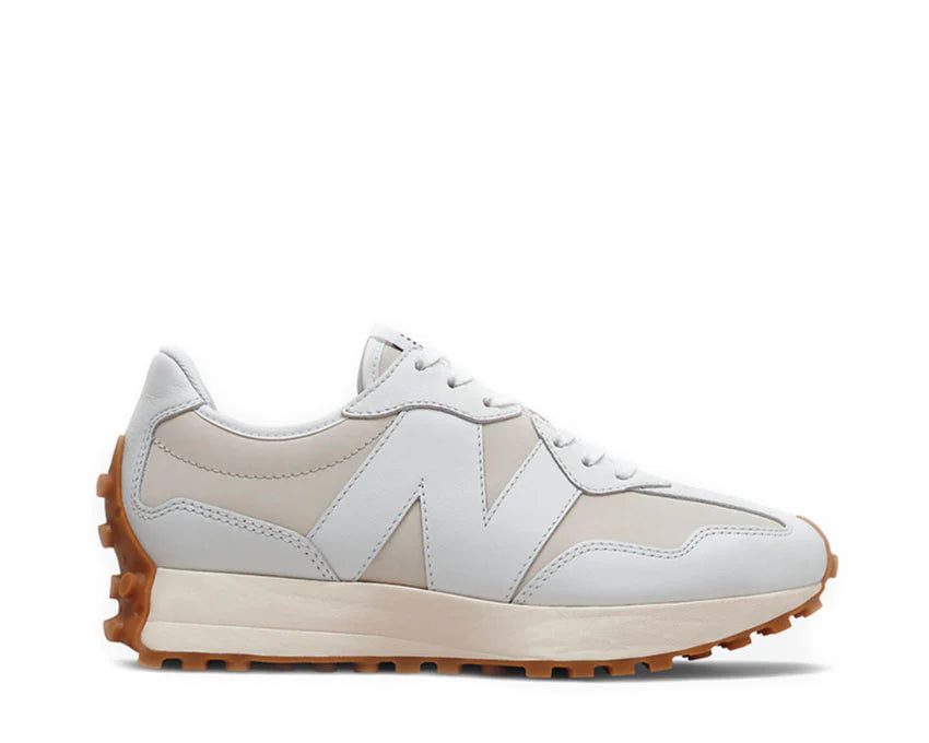 New Balance 327 Cuero Blanco